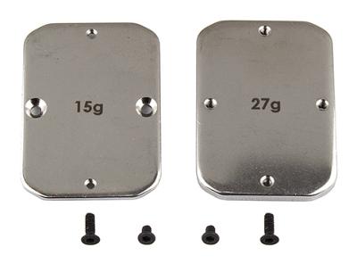 UK-B64 FT Steel Chassis Weights, 15g, 27g TEAM-ASSOCIATED