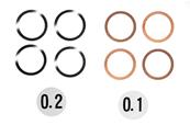 UK-12x15mm Shim Set (0.1/0.2/4pcs) KYOSHO