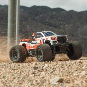 UK-1/10 GRANITE MEGA 665 4X4 RTR Brushed Monster Truck, Orange ARRMA