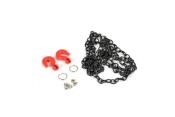 UK-METAL HOOK & BLACK STEEL CHAIN SET 800MM FASTRAX