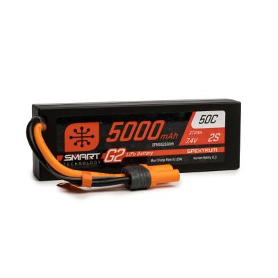 UK-Accu Lipo 2S 5000mAh Smart G2 50C IC5 SPEKTRUM