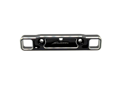 UK-S35-5 Series AL7075 Aluminum Rear Lower Fully Adjustable Toe-In Block (3degree) (RR) (SBK) SWORKZ