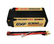 UK-Lipo Batterie 2S 7.6V 6300mAh 140C Gold-NGP 5mm with DEAN cable DXF