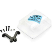 UK-Clear Front Wing & Black Anodized Aluminum Mount : TLR 22 3.0 PROLINE