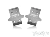 UK-Stainless Steel Front Chassis Skid Protector ( Xray XB8'23 ) 2pcs. T-WORK'S