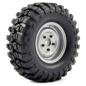 UK-Outback Pre-mounted Steel Lug/tyre (2) - Grey FTX