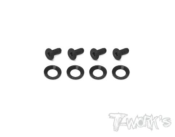 UK-Engine Mount Washer And Screw Set &#65288; For Team Associated RC8 B3/B3.2/T3.2/T3.2E/Mugen MBX8R&#65289; Each 4 pcs. T-WORK'S