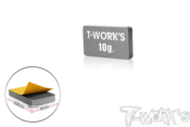 UK-Adhesive Type 10g Tungsten Balance Weight 11x9.9x2.5mm T-WORK'S