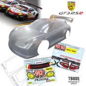 UK-Bodie 1/8e P911 HERTZ with wing unpainted TEAM-C