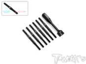 UK-Titanium Black Coating Turnbuckle Set (For Team Associated RC10 B7/B7D ) T-WORKS