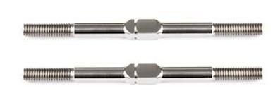 UK-FT Titanium Turnbuckles, M3x48 mm/1.875 in, silver TEAM-ASSOCIATED