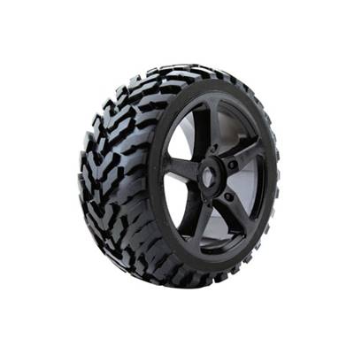 UK-1/8 TRUGGY ARROW MTD ON 5-SPOKE BLACK 0 OFFSET(PR) FASTRAX
