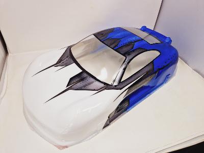 UK-Body GT 3000 1/8e GT - Blue and White T-PRO