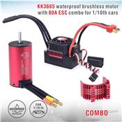 UK-Combo 1/10 ESC 80A + Brushless motor 3665 4200kV SURPASS HOBBY