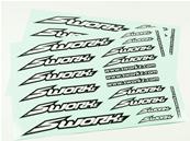 UK-Speed Logo Sticker (PushBar) (WH) (2pc) SWORKZ