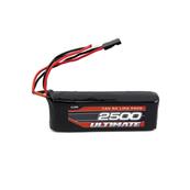 UK-7.4v. 2500mAh LiPo FLAT RECEIVER BATTERY PACK JR ULTIMATE RACING