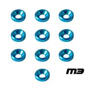 UK-M3 Aluminium Countersunk washer dark blue (10) DONUTS RACING
