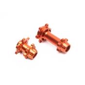 UK-Aluminum Hub Set, Machined, Orange: Promoto-MX LOSI