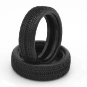 UK-PAIR OF 1\10 TYRES CARPET 2WD MEDIUM FRONT HOTRACE TYRES