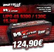 UK-Accus 9300mha 130c 15.2v ( prises 5mm) WS-LINE