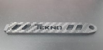 UK-Carbon battery strap engraved 3mm for Tekno EB410.2 LR PROD