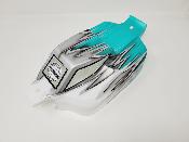 UK-Painted body ST4-Falcon white/silver/emerald green for S35-4E SWORKZ