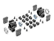 UK-Alu rear uprights multi adjustable set X-RAY