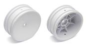 UK-2WD Front Wheels, 2.2 in, 12 mm Hex, white TEAM-ASSOCIATED