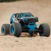UK-1/10 GORGON 4X2 MEGA 550 Brushed Monster Truck RTR with Battery & Charger, Blue ARRMA
