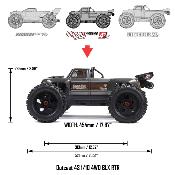 UK-1/10 OUTCAST 4X4 4S V2 BLX Stunt Truck RTR, Red - ARRMA