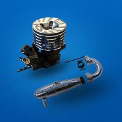 UK-Combo Moteur RS Line Off-Road Engine 3 ports + Echapp. EFRA 2180 CORSATEC