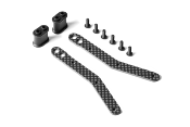 UK-Graphite Chassis Side Guard Brace for Bent Sides Chassis (2) X-RAY