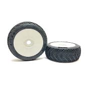 UK-Tyre ATLAS glued on white rims 1/8e buggy (2) (choice of compound) MATRIX