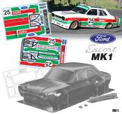 UK-Bodie 1/10e Ford MK1 ZACKSPEED, 190mm (non peinte) TEAM-C