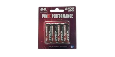 UK-Batteries R6-AA Cells Ni-Mh 2700Mah (4) 50x14mm 120g PINK PERFORMANCE