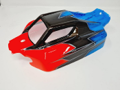 UK-VS2 body painted red/gun metal/blue for Hobao VS2 HOBAO RACING