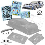 UK-1/10 Bodyshell MAZDA Super GT RX7 SGC-7 "OGURA CLUTH" 190mm (Clear) TEAM C