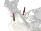 UK-Hard Coated 7075-T6 Alum. Servo Saver Shaft ( For Kyosho MP11 ) T-WORK'S