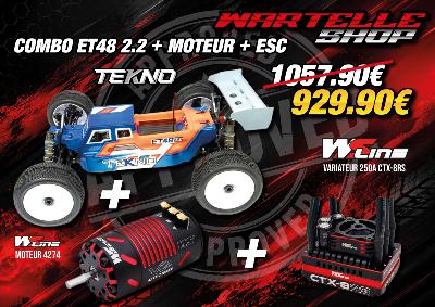 UK-Combo ET48 2.2 + esc CTX-RS + Motor WS4274 V2 WS-LINE