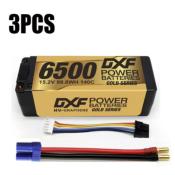 UK-3 X Lipos Battery 4S 15.2V 6500MAH 140C GoldSeries LCG 5MM Graphene with EC5 cable DXF