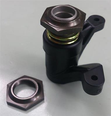 UK-Aluminum Hex Servo Saver Nut (Gunmetal/MP) KYOSHO