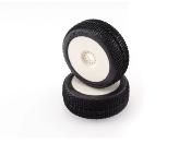 UK-Pair of buggy tires Miami Preglued Medium HOTRACE TYRES