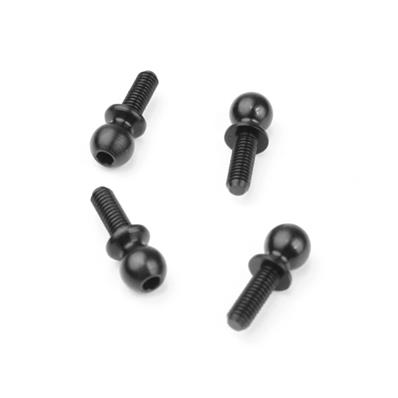 UK-Ball Stud (5.5mm, short neck, 8mm thread, 4pcs) TEKNO-RC