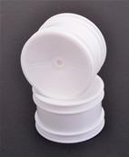 UK-Wheel Rear 2WD/4WD pin drive Flexlite White - pr SCHUMACHER RACING