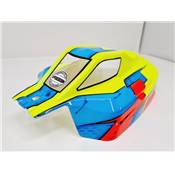 UK-Vision body paint (Yellow/Orange/Fluorescent blue) 1/8 buggy for S35-3E/-4E Sworkz and MBX8-Eco