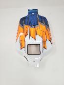 UK-Painted body ST-4 Falcon white/fluorescent orange/metalic blue for S35-4E SWORKZ