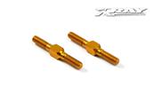 UK-Alu Adjustable Turnbuckle 26mm M3 L/R - Orange (2) X-RAY