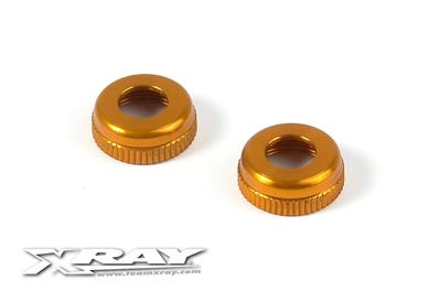 UK-Alu Cap For XRAY Shock Body #308322 - Orange X-RAY