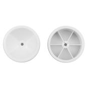 UK-RC10 2.2 in Rear Wheels, 3/16 in, white TEAM-ASSOCIATED