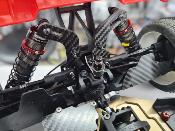 UK-Rear Shock Tower SHORT carbone EB48 2.2 (V2) LR PROD